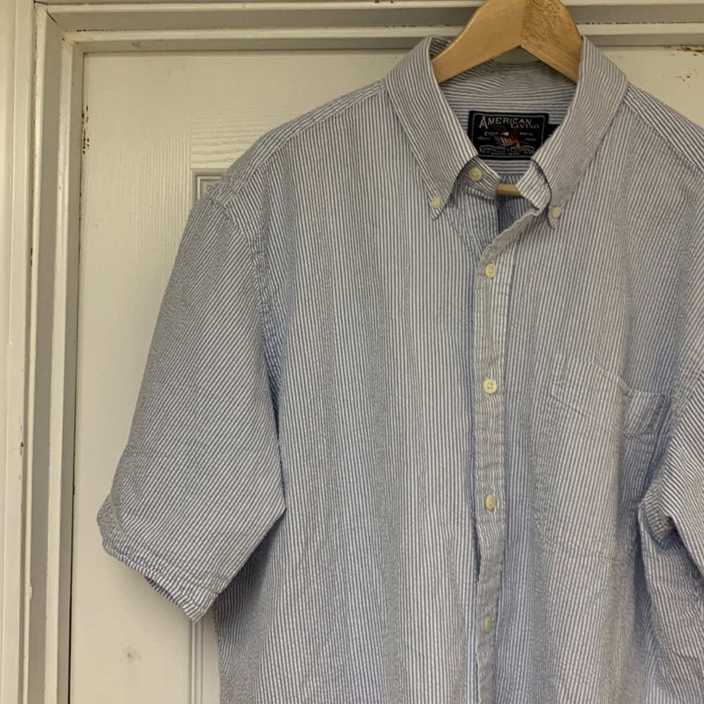 American Living seersucker shirt. Size Xl